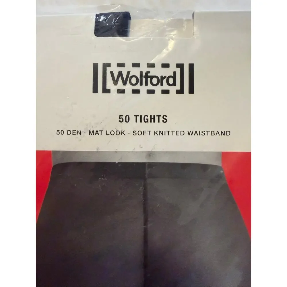 Wolford Sapphire Blue 50 Denier Tights Size M
